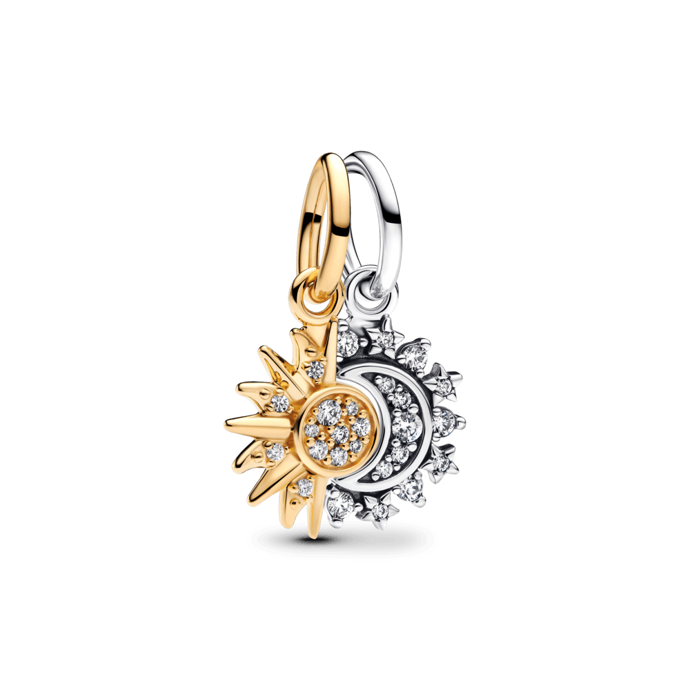 Charm Colgante Divisible Sol y Luna