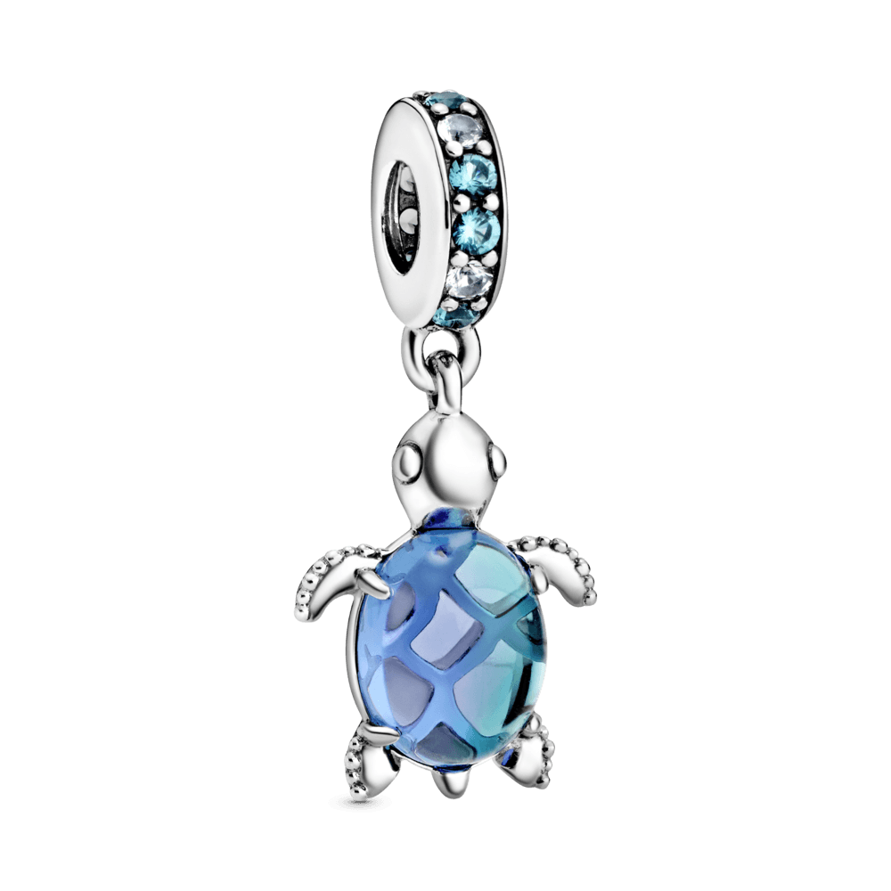Charm Colgante Tortuga de Mar de Cristal Murano